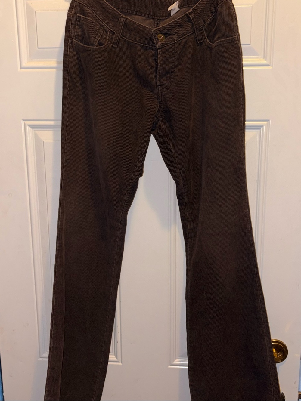 Levi's Dark Brown Superlow Bootcut Jeans - Picture 3 of 3